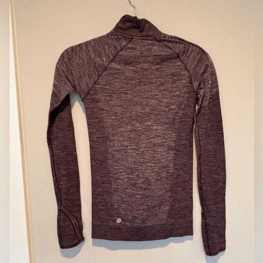 lululemon Purple Heather Half-Zip Swiftly Pullover 4 057